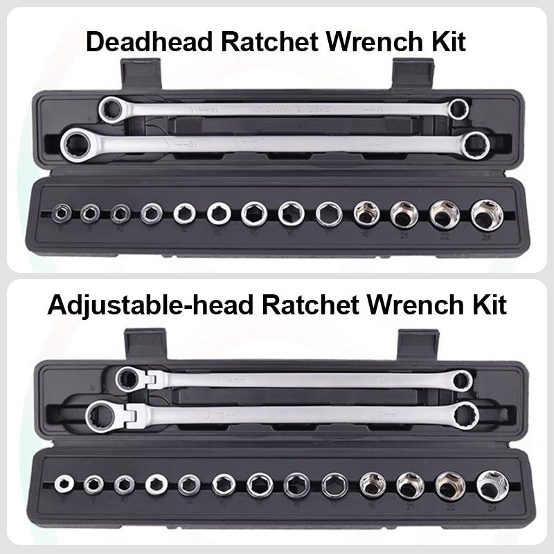 15pcs Adjustable Ratchet Wrench Kit(50%OFF)