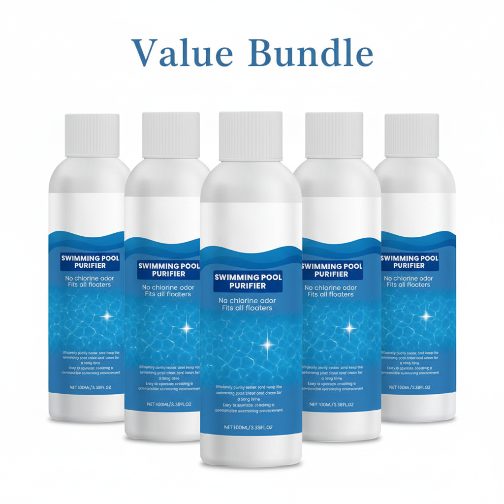 💧 Swimming Pool Purifying Liquid – Crystal Clear Water, Zero Hassle! ✨ Say goodbye to green water & harsh chemicals – just pure, fresh swimming every time. 🏊♂️💙
