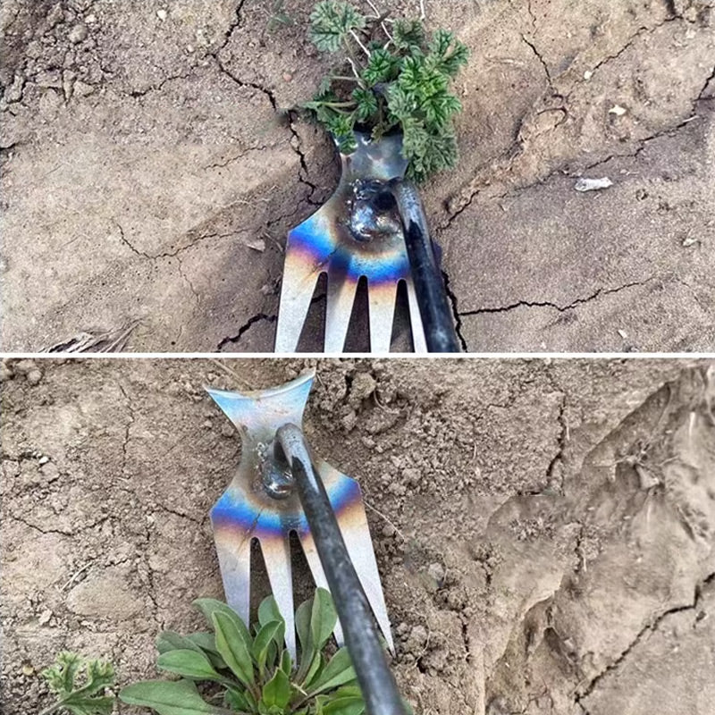 Manganese Steel Handheld Weeding Garden Rake
