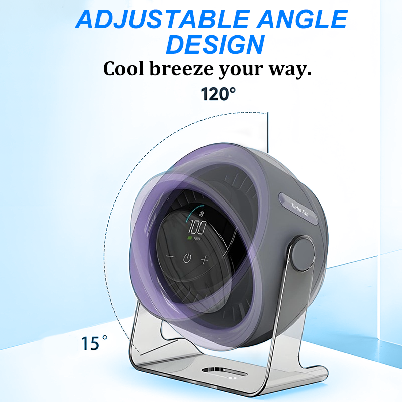 ❄ 100-Speed Super Desk Fan with Digital Display⚡
