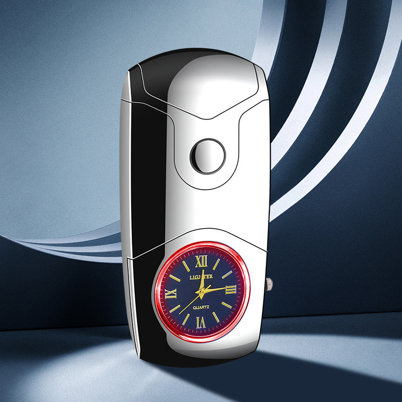 Quartz Watch Dual Electric Arc Lighter