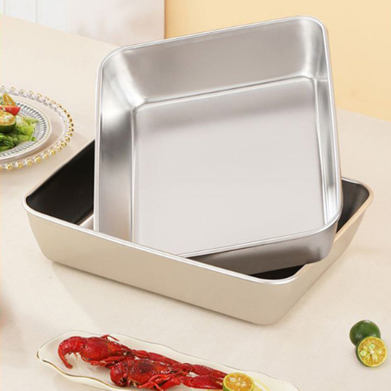 🔥2025-Hot Sale🎁49% OFF-Stainless Steel Square Plate(With Lid)