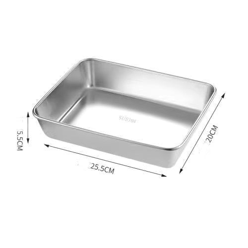 🔥2025-Hot Sale🎁49% OFF-Stainless Steel Square Plate(With Lid)