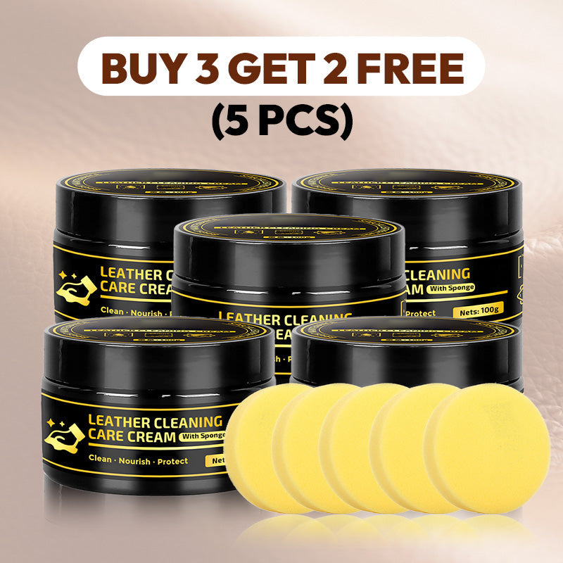 ✨Leather Care & Cleaning Cream with Sponge🧼