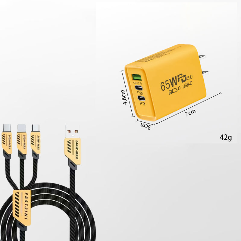 120W 4-Port Fast Charger Block