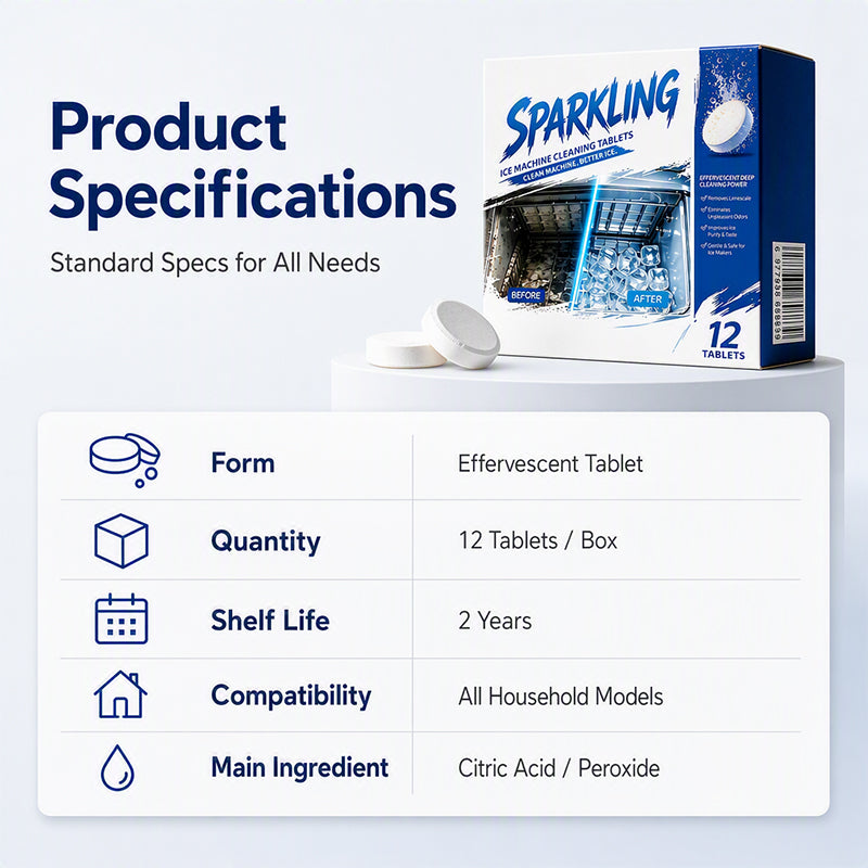 Ice Machine Cleaner Descaler Tablets