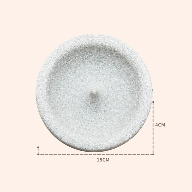 2-in-1 Volcanic Rock Bird Food Bowl & Beak Grinder