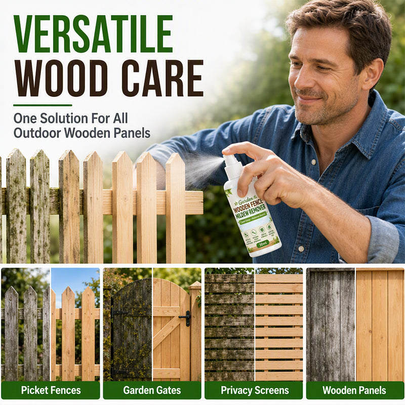 Outdoor Wooden Fence Mildew Remover Spray