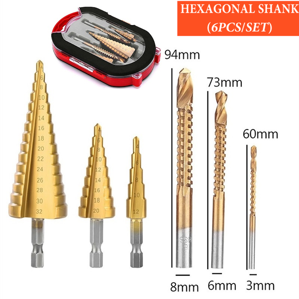 🔥HotSale🔥Titanium Plating Drill Bit Set(6pcs)
