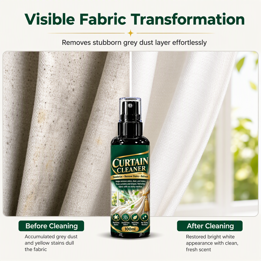 Fabric Curtain Cleaning Spray for Stain and Odor Removal