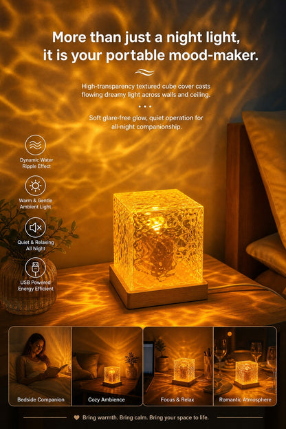 📢📢50% OFF !! ⏰Dynamic Water Ripple LED Ambient Light