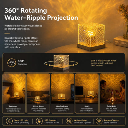 📢📢50% OFF !! ⏰Dynamic Water Ripple LED Ambient Light