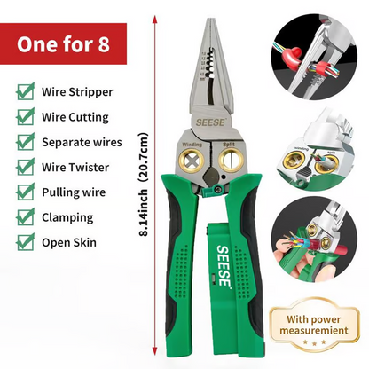 8 in 1 Wire Stripper Twister for Cutting and Pulling Wires