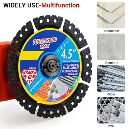 💎 -50% ON MULTI-MATERIAL DIAMOND BLADE! 💎 4.5" Ultra-Thin, Cuts Metal, Tile, Stone, Concrete & More ✨