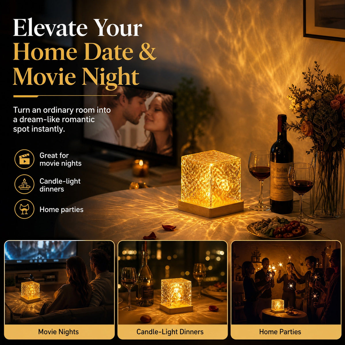 📢📢50% OFF !! ⏰Dynamic Water Ripple LED Ambient Light
