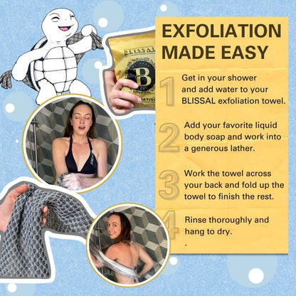 🌟HOT SALE 49% off🧼Exfoliating Antibacterial Shower Towel🚿-Buy 1 Get 1 Free