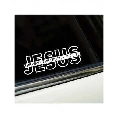 💥LAST DAY SALE 49% OFF💥Jesus-The Way The Truth The Life Christian Vinyl Decal Car Sticker