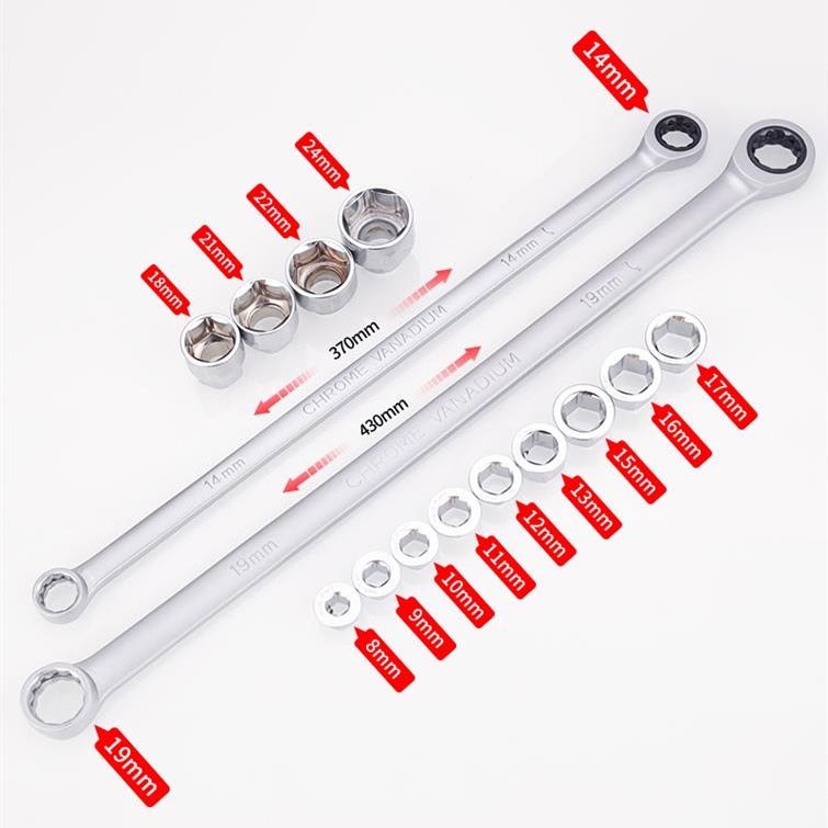 15pcs Adjustable Ratchet Wrench Kit（50%OFF）