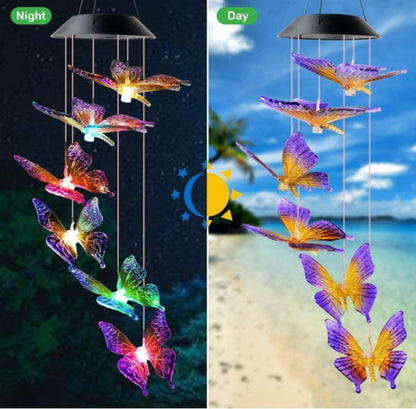 🦋Enhance Your Garden✨Creative Bird Design Solar Wind Chimes