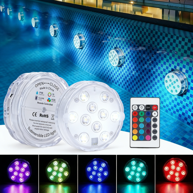 Underwater LED lights (with wireless remote control)