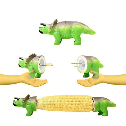 Dinosaur Corn Holders for Corn On The Cob - Funny Corn Cob Holder for Kids and Adults with Stainless Steel Prongs Dinosaur Corn Holders for Corn On The Cob - Funny Corn Cob Holder for Kids and Adults with Stainless Steel Prongs