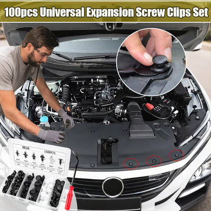 🔥 LAST DAY 49% OFF-100pcs Universal Expansion Screw Clips Set– Suitable For Car Mudguards, Door Panels, C05 C20 C32 B01 D02 A16 automotive parts.