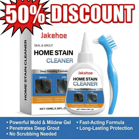 🔥LIMITED SALE 50% OFF!!💥Mold Remover Gel with Scrub Brush – Heavy Duty Mildew Stain Cleaner for Washer Gasket, Shower Caulk, Tile Grout & Bathroom