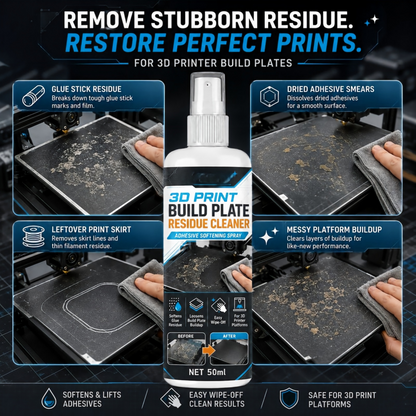 3D Print Build Plate Residue Cleaner