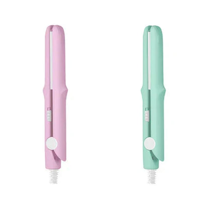 🎁Hot Sale 49% OFF⏳2-in-1 Mini Curling Wand & Flat Iron Hair Straightener