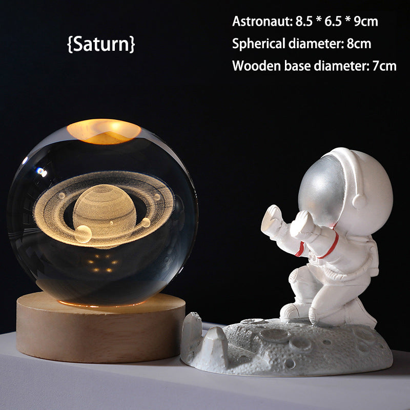 🌌 60% OFF NOW! ✨ 3D Galaxy Crystal Night Light – 16 Colors, Remote Control & USB Powered 🌙