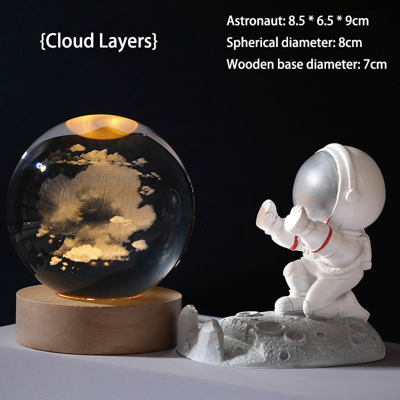 🌌 60% OFF NOW! ✨ 3D Galaxy Crystal Night Light – 16 Colors, Remote Control & USB Powered 🌙