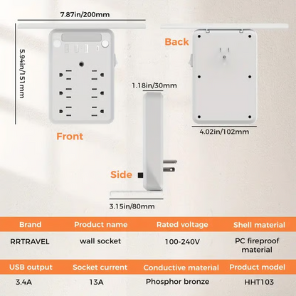 Wall Outlet Extender with Shelf Night（Buy 2 Free Shipping✈️）