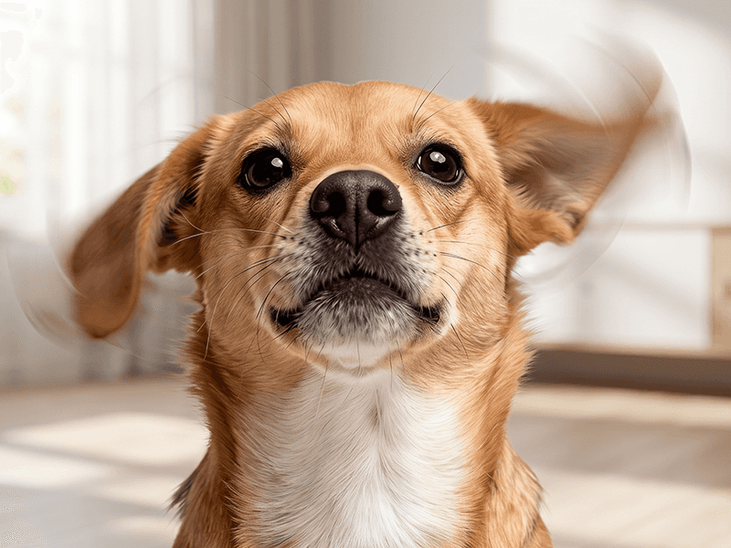 Step 2: Massage dog ear