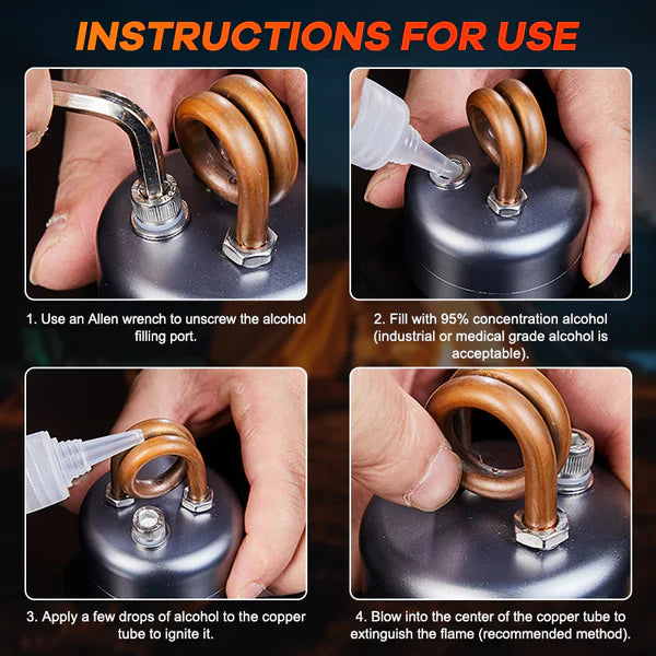 Portable Alcohol Stove For Outdoor Camping
