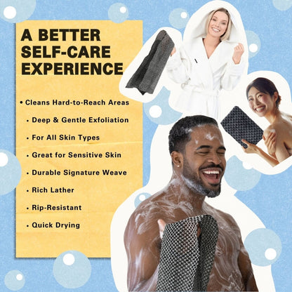 🌟HOT SALE 49% off🧼Exfoliating Antibacterial Shower Towel🚿-Buy 1 Get 1 Free