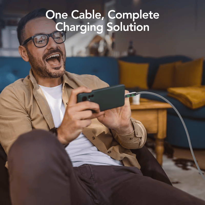 ⚡4-in-1 USB Charging Cable fast charging MAX 240W (With Box)⚡