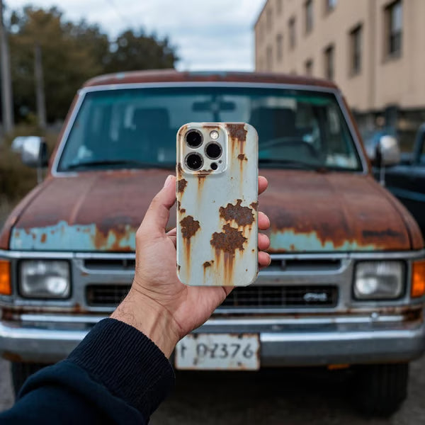 💥Vintage Rust Hard Case For iPhone - Last Day Buy 1 Get 1 Free🎁