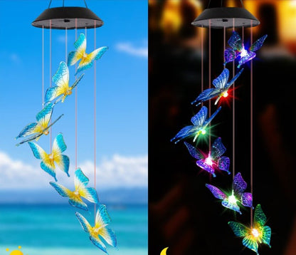 🦋Enhance Your Garden✨Creative Bird Design Solar Wind Chimes