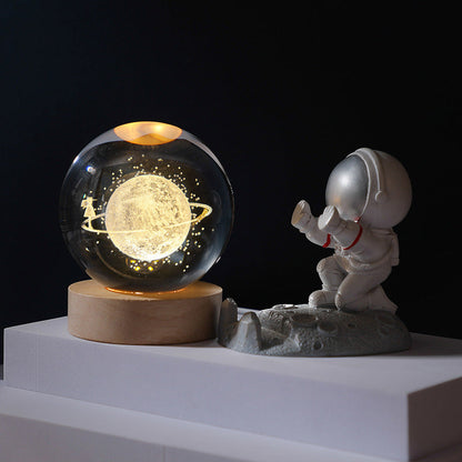 🌌 60% OFF NOW! ✨ 3D Galaxy Crystal Night Light – 16 Colors, Remote Control & USB Powered 🌙