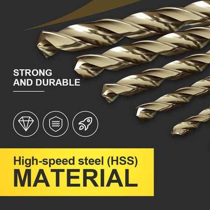 🔥Limited time 50% OFF!🔧 High-efficiency tool favored by veteran craftsmen!Factory Outlet-99pcs Titanium Coated Drill Bit Set