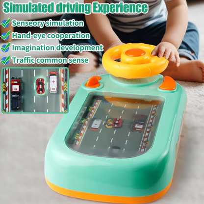 Racing Car Toy with Steering Wheel