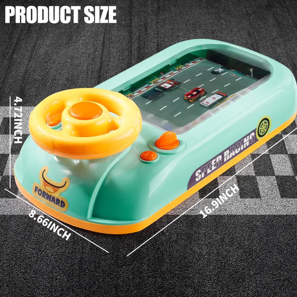 Racing Car Toy with Steering Wheel