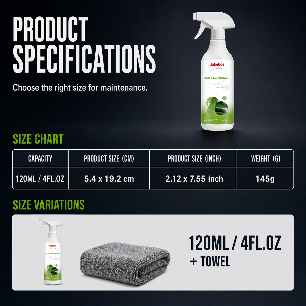 Outdoor Moss & Algae Remover Spray