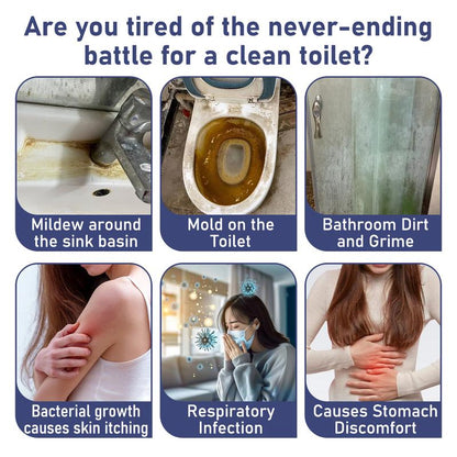 Toilet Foam Cleaner - Expands to clean hard-to-reach corners, removes stains and odors and leaves a light peach scent.