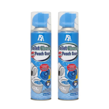 Toilet Foam Cleaner - Expands to clean hard-to-reach corners, removes stains and odors and leaves a light peach scent.