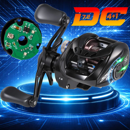 🌞Kick Off Spring With 50% Off!🎣DC Baitcasting Reel - Digital Brake System (Say Goodbye to Backlash!) - 7.2:1 High Speed - For Predatory Fishing in Freshwater & Saltwater
