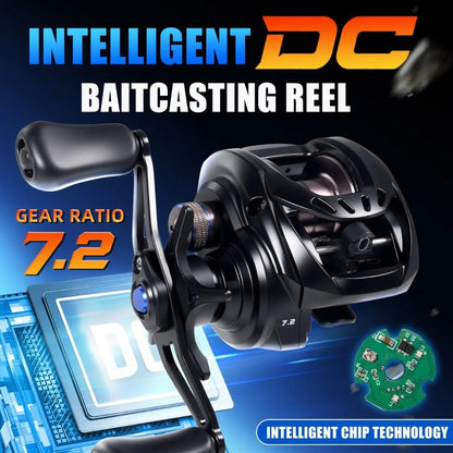 🌞Kick Off Spring With 50% Off!🎣DC Baitcasting Reel - Digital Brake System (Say Goodbye to Backlash!) - 7.2:1 High Speed - For Predatory Fishing in Freshwater & Saltwater