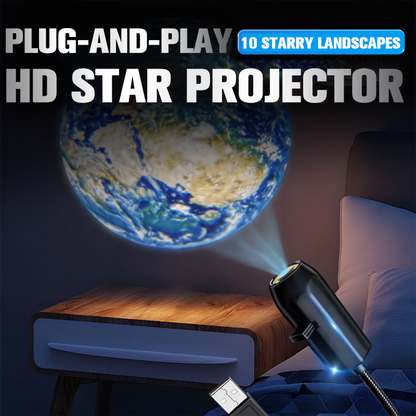 Plug-and-Play HD Star Projector