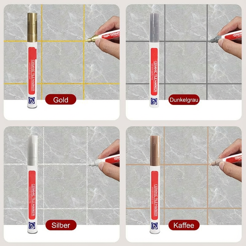 Pousbo®🖌️ Anti-Mould & Waterproof Joint Pen for Ceramic Tiles! 🧱