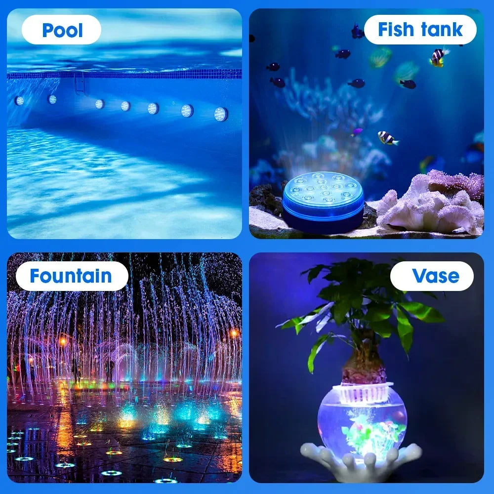 Underwater LED lights (with wireless remote control)